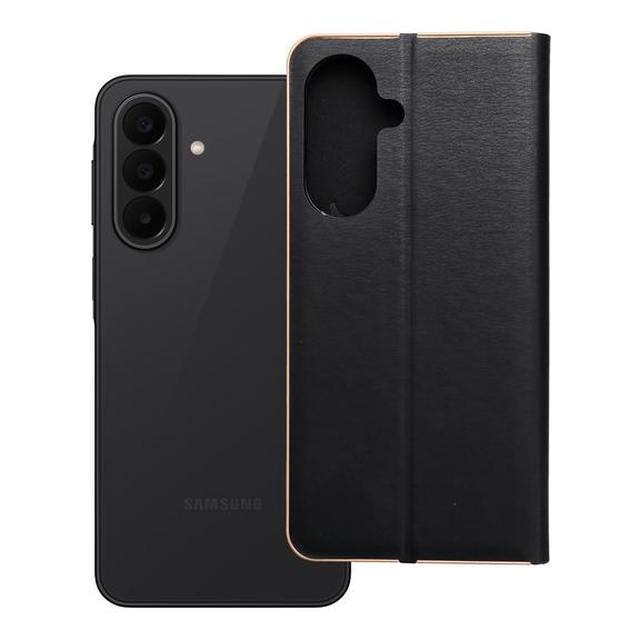 Etui z klapką na Samsung A27 Luna Book Gold czarny
