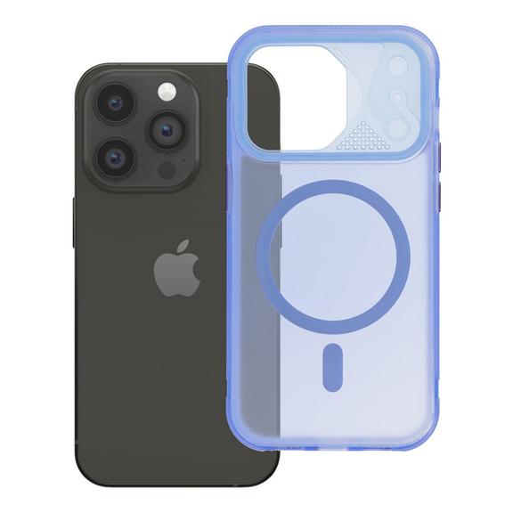 Etui na iPhone 14 PRO Aurora zgodne z MagSafe niebieskie