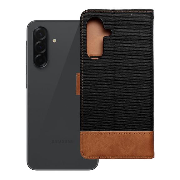 Etui z klapką na Samsung A36 5G Jeans Book czarne