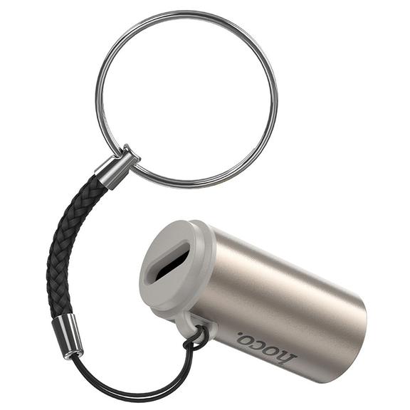 Adapter USB C do zapalniczka samochodowa Hoco UA38 złoty