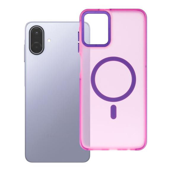 Etui na Samsung A07 / A08 Forcell F-Protect Vivid Premium zgodne z MagSafe różowe 0INT