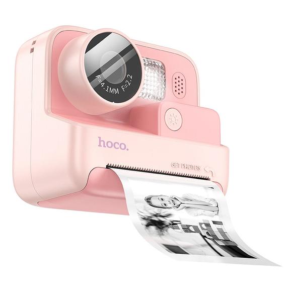 Aparat cyfrowy dla dzieci z drukarką Hoco 1MP 2,0" HD Ready DV200 różowy