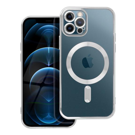 Futerał do iPhone 12 PRO Electro Mag Cover zgodny z MagSafe srebrny
