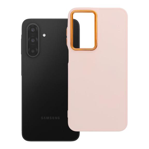 Etui na Samsung A17 / A18 Frame pudrowy róż