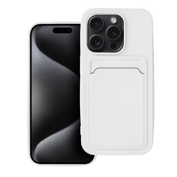 Etui na iPhone 15 PRO Card Case białe