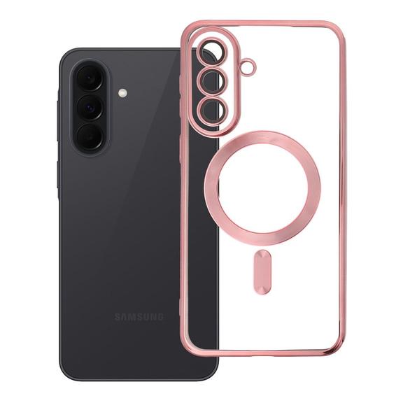 Etui na Samsung A37 Electro Mag Cover zgodne z MagSafe złoto różowe