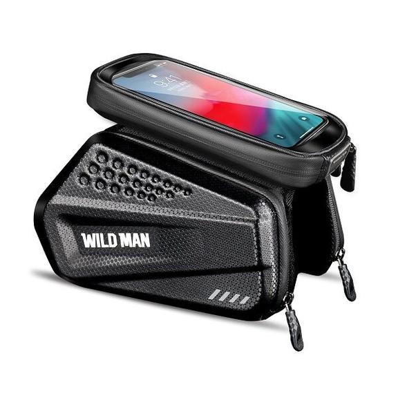 WILDMAN sakwa rowerowa na ramę na zamek 1,2L (4"-7") ES6 czarna