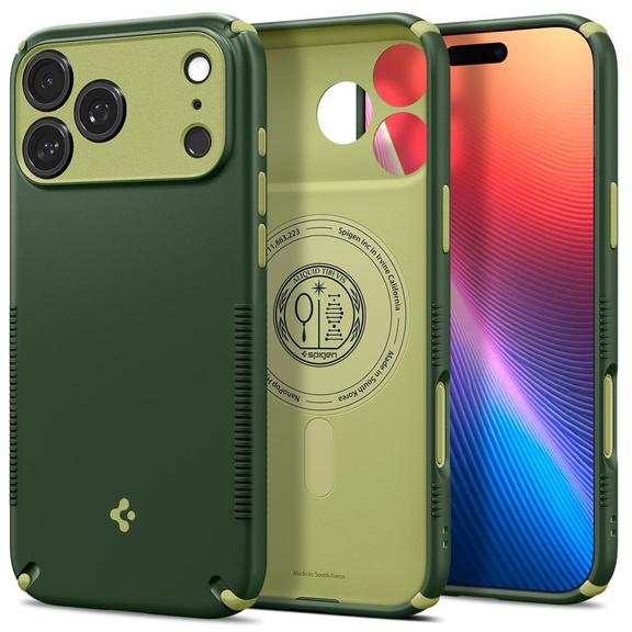 SPIGEN futerał NANO POP HYBRID kompatybliny z MagSafe do IPHONE 18 Pro / 17 Pro avo green
