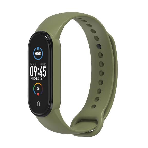 Pasek silikonowy do XIAOMI Mi Band 5 / 6 / 7 zielony (08)