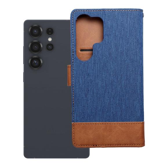 Etui z klapką na Samsung S25 ULTRA Jeans Book niebieskie