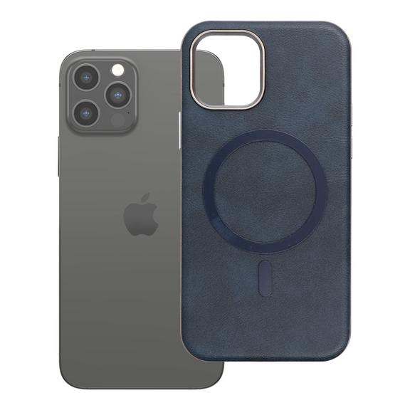 Etui na iPhone 12 PRO Gentleman Mag Cover zgodne z MagSafe granatowe