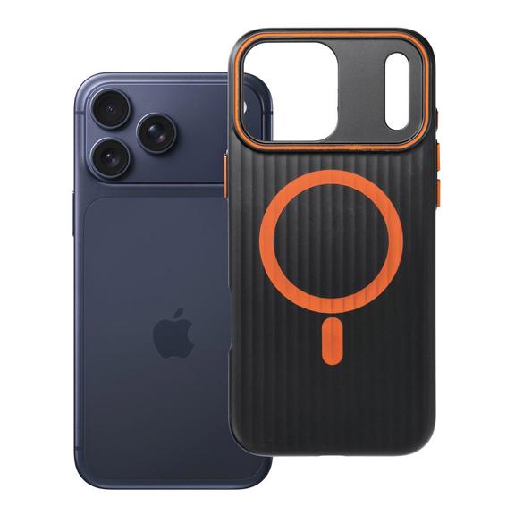 Futerał SIMPLY kompatybilny z MagSafe do IPHONE 17 Pro Max tytan czarny