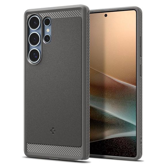 SPIGEN futerał RUGGED ARMOR MAG kompatybilny z MagSafe do SAMSUNG S25 Ultra marble grey