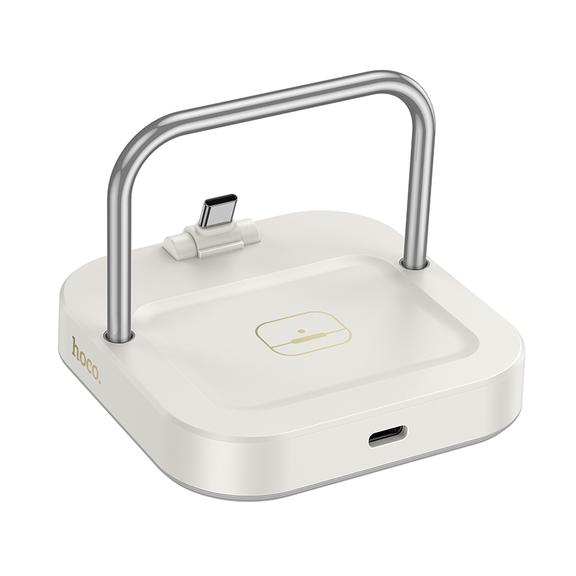 Ładowarka biurkowa Hoco 2w1 USB C PD QC 3A 30W + ładowanie bezprzewodowe 5W CQ16B biała