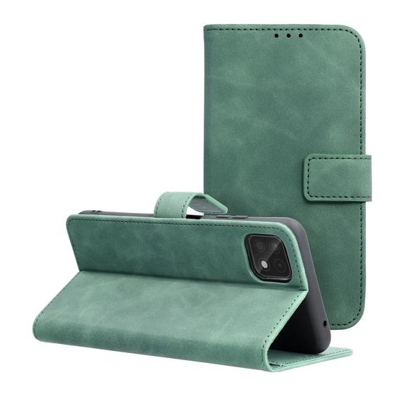 Etui z klapką na Samsung A22 5G Tender Book zielone
