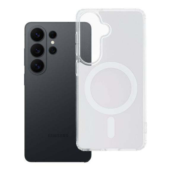 Futerał do Samsung S26 Clear Fusion Mag Cover zgodny z MagSafe biały