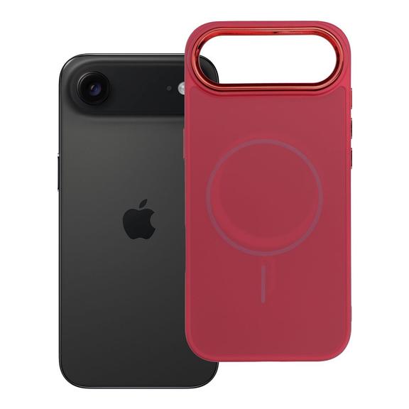 Futerał do iPhone 17 AIR Frame Mag Cover zgodny z MagSafe magenta