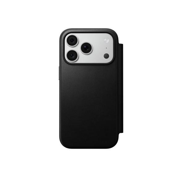 NOMAD futerał skórzany do IPHONE 18 Pro/17 Pro kompatybilny z MagSafe (Modern Leather Folio ECCO Leather) czarny