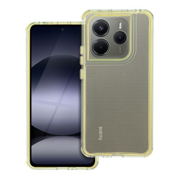 Etui na Xiaomi Redmi Note 14 5G Matrix Clear żółte