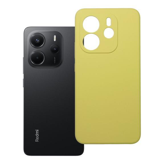 Etui na Xiaomi Redmi Note 14 4G (GLOBAL - 164,84mm x 78,15mm x 8,16mm) Silicone 2mm (camera protection) zółte