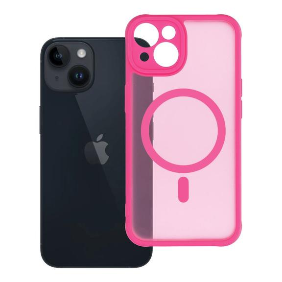 Etui na iPhone 14 Full Matte Mag Cover zgodne z MagSafe różowy