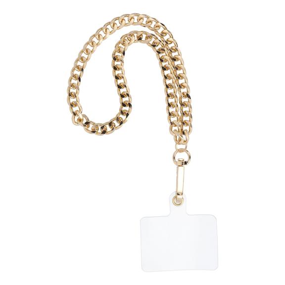Smycz do telefonu, Zawieszka do telefonu - CHAIN #41 / długość sznura 40cm (20cm w pętli) / na nadgarstek - złoty
