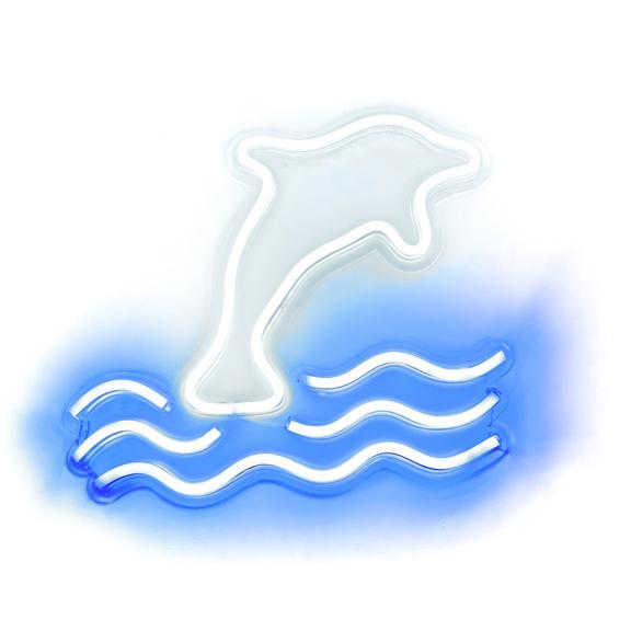 NEON NA ŚCIANĘ LED na USB - Delfin model