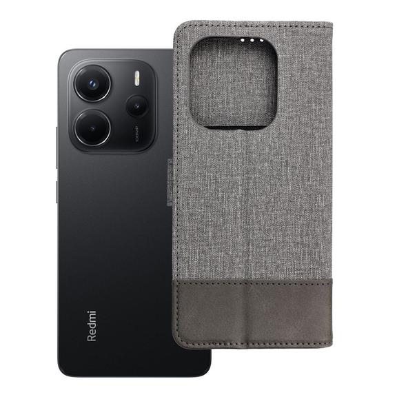 Etui z klapką na Xiaomi Redmi Note 14 4G (GLOBAL - 164,84mm x 78,15mm x 8,16mm) Gomma Book szare