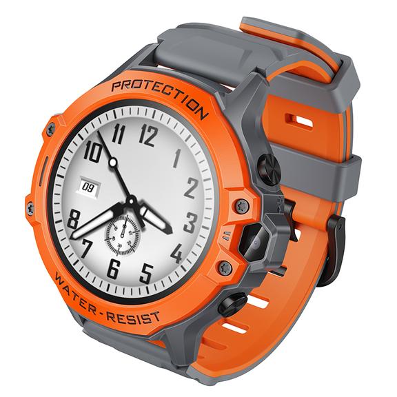 Smartwatch dla dzieci Hoco 1,28" 4G GPS z funkcją rozmowy Y107 pomarańczowy