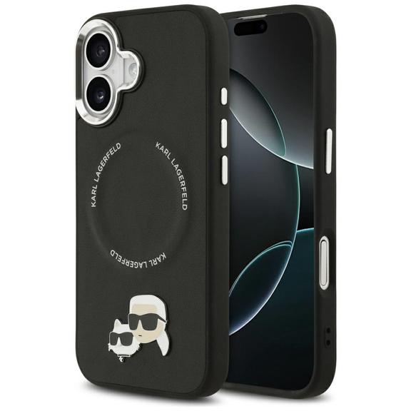 KARL LAGERFELD futerał do IPHONE 17 kompatybilny z MagSafe KLHMP17SPSMLRKCK (PU K&C Pins) czarny