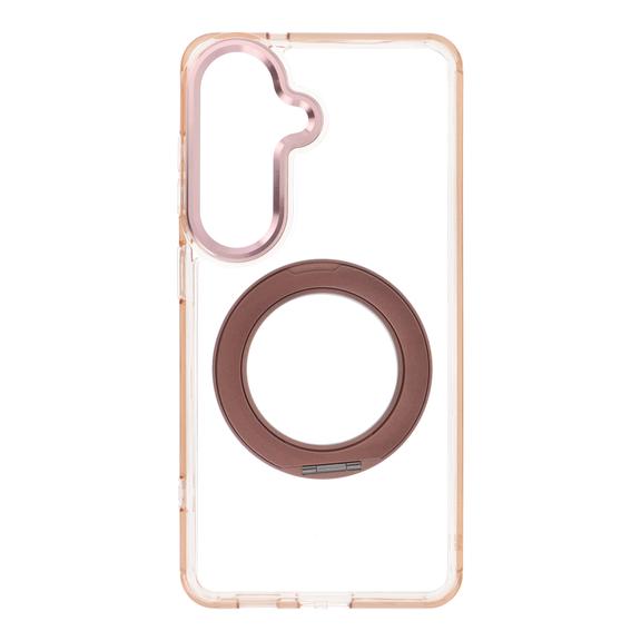 Etui na Samsung S26 Frame Circle Stand zgodne z MagSafe złote