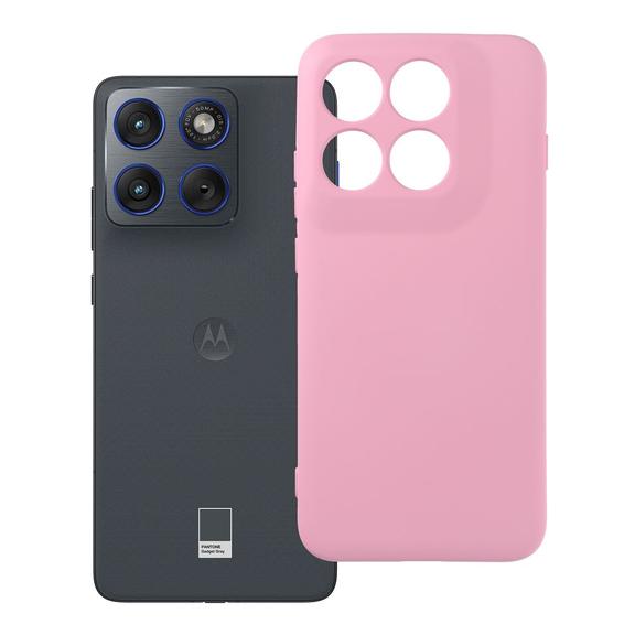 Etui na Motorola Edge 70 Pro 5G Silicone pudrowy róż