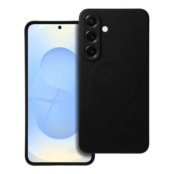 Futerał do Samsung S25 PLUS Silicone Mag Cover zgodny z MagSafe czarny