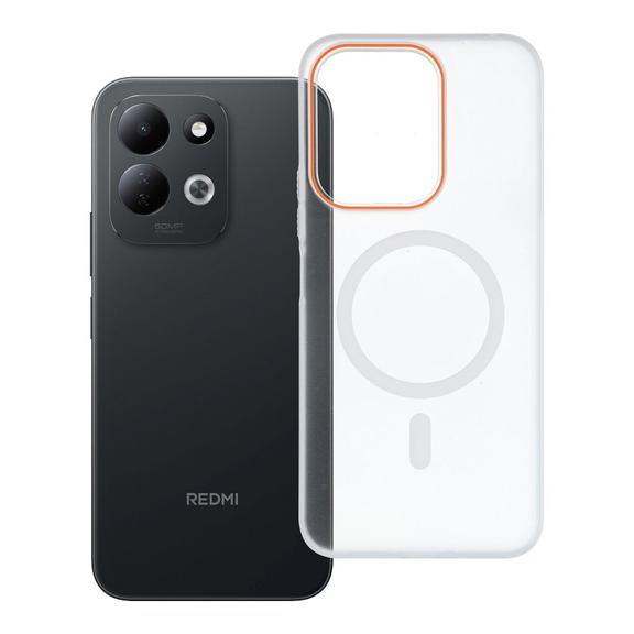 Etui na Xiaomi Redmi 17 4G / 5G Go Orange zgodne z MagSafe transparentne