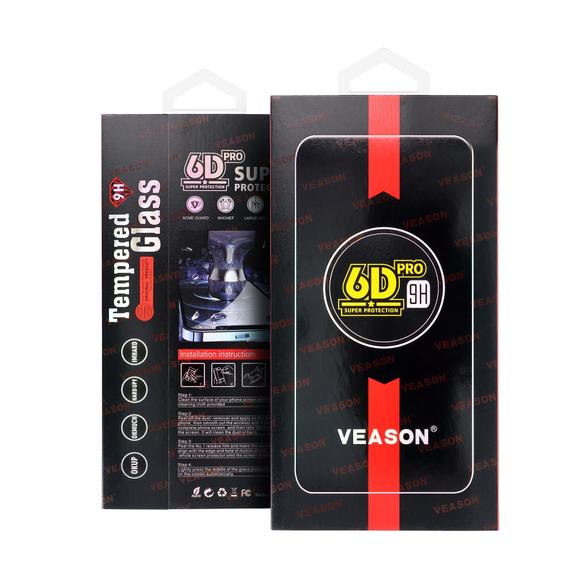 Szkło Hartowane 6D do iPhone 16 PRO / 17 / 18 - Pro Veason Glass czarne