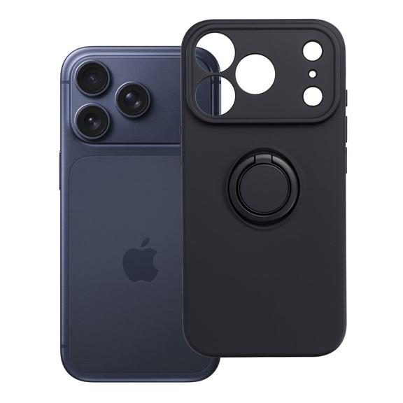 Etui na iPhone 17 Pro / 18 Pro Silicone Ring czarne