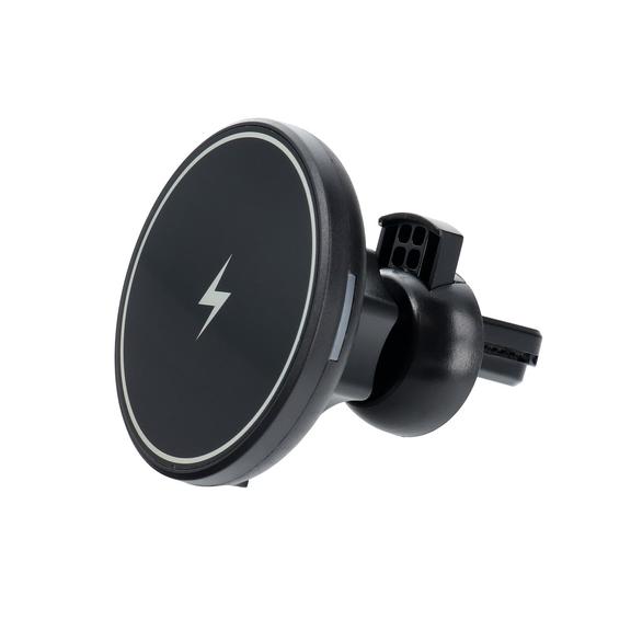Uchwyt samochodowy magnetyczny do kratki z ładowaniem indukcyjnym kompatybilny z MagSafe 15W D7 czarny
