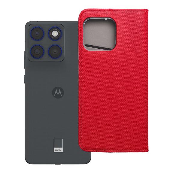 Etui z klapką na Motorola EDGE 70 Smart Case Book czerwone