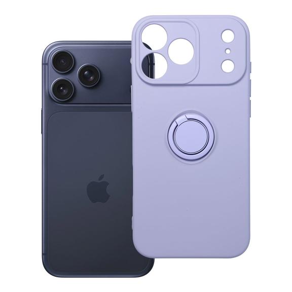 Futerał do iPhone 17 PRO MAX Silicone Ring fioletowy