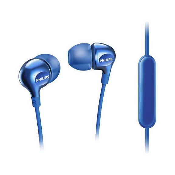 Słuchawki przewodowe Jack 3,5 z mikrofonem PHILIPS headphones SHE3705BL niebieskie