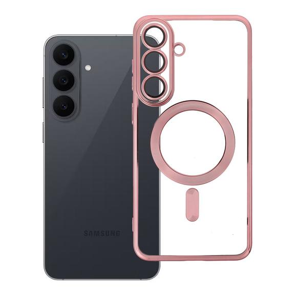 Etui na Samsung S26 FE Electro Mag Cover zgodne z MagSafe złoto różowe