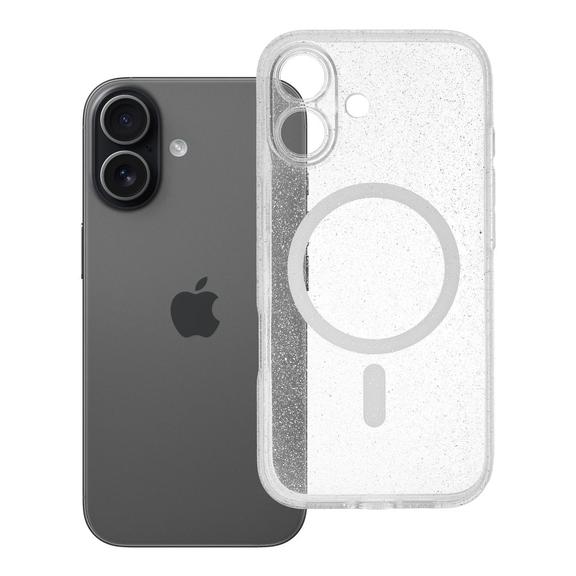 Etui na iPhone 17 Clear Mag Cover - Glitter (Str / Camera Protection) zgodne z MagSafe  transparentne glitter