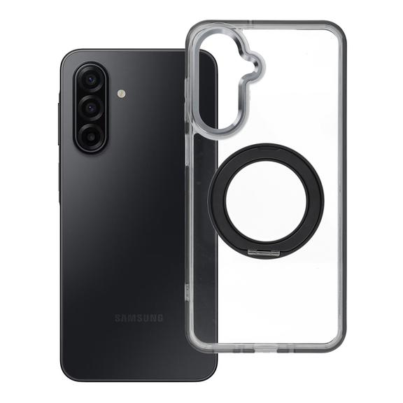 Etui na Samsung A17 / A18 Frame Circle Stand zgodne z MagSafe czarne
