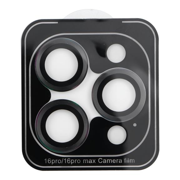Osłona aparatu PROTECTOR 9H + aplikator do IPHONE 16 PRO / 16 PRO MAX czarna