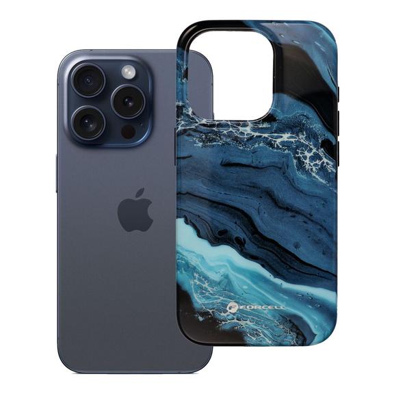 Etui na iPhone 15 PRO Forcell F-Protect Mirage zgodne z MagSafe Military Drop-Test deep sea