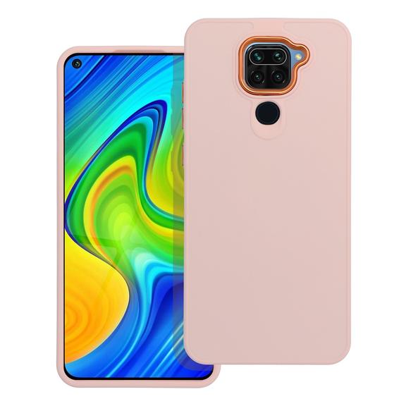 Futerał do Xiaomi Redmi Note 9 Frame pudrowy róż