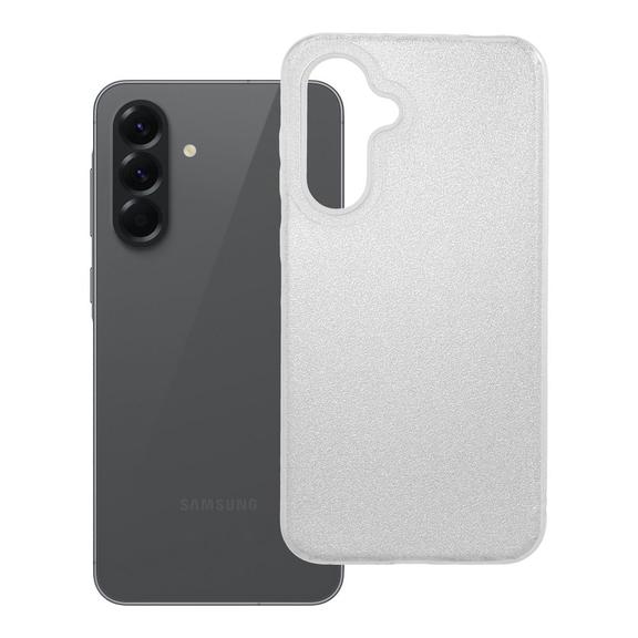 Futerał do Samsung A56 5G Shining srebrny
