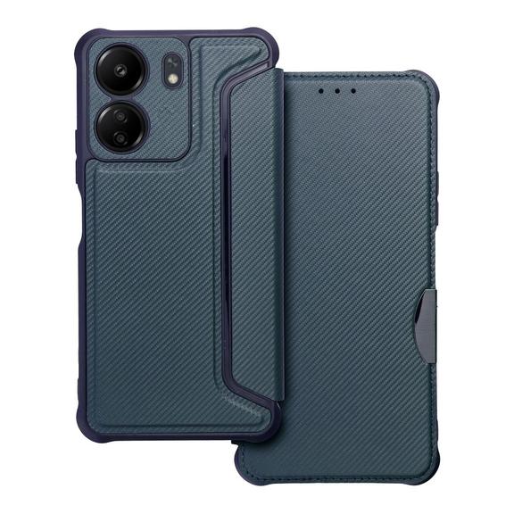 Etui z klapką na Xiaomi Redmi 13C Razor Book niebieskie