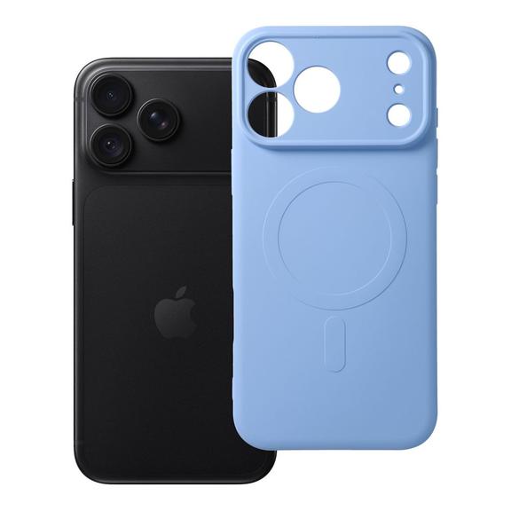 Etui na iPhone 18 Pro Max / 17 Pro Max Silicone Mag Cover zgodne z MagSafe (camera protection) jasnoniebieskie