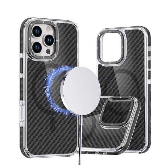 Etui na iPhone 17 Pro / 18 Pro Fiber zgodne z MagSafe czarne